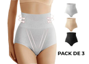 3 Bragas Faja moldeadora push up