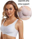 Sujetador ultrafino de seda helada blanco ( talla M = M/L )